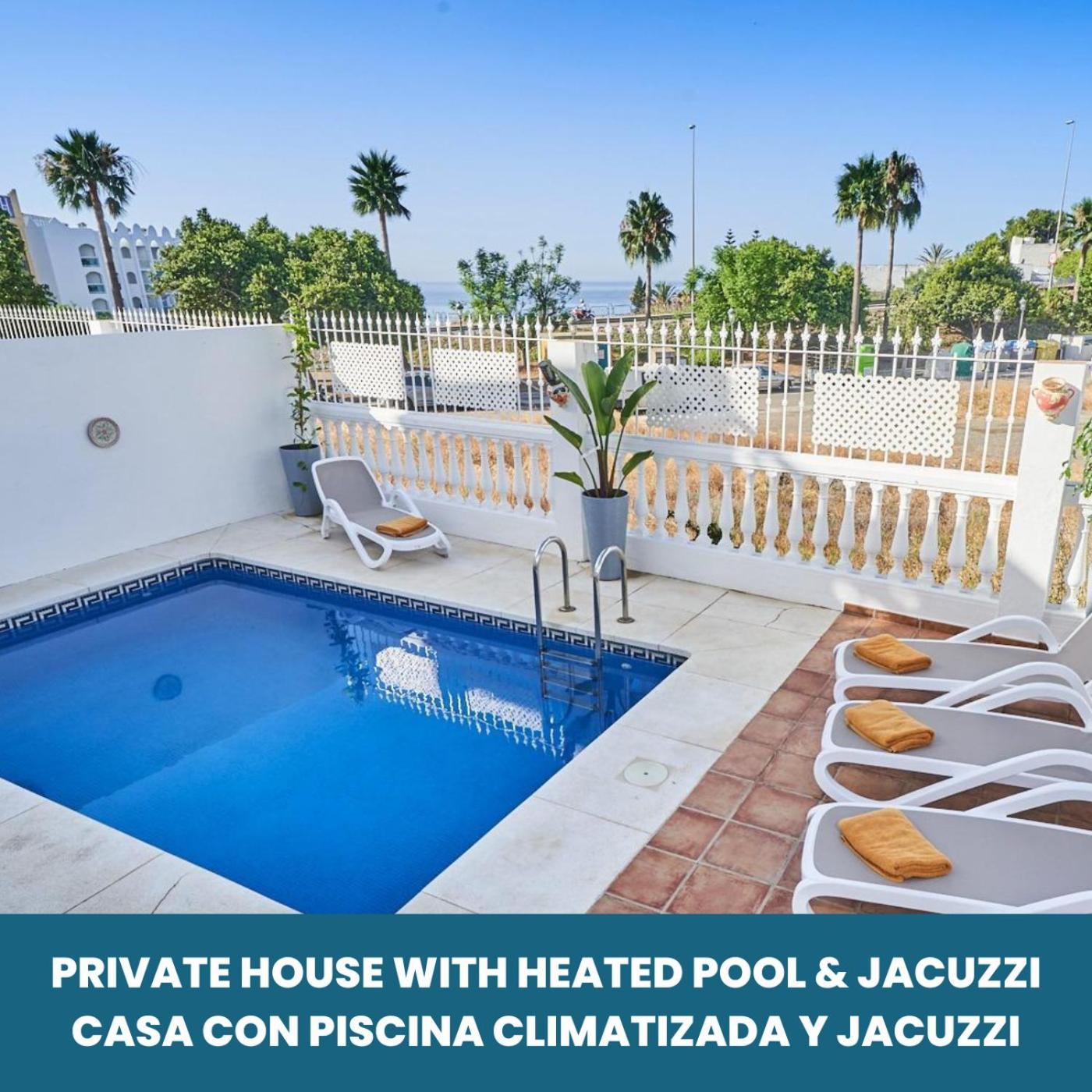 Villa Pura - Private Jacuzzi & Heated Pool Nerja Exterior photo